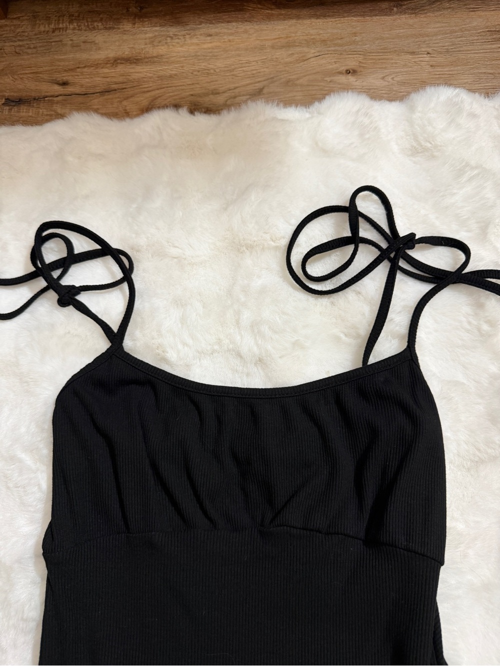 Black Ribbed Ruched Open Back Bodycon Maxi Dress Size S - Picture 2 of 4